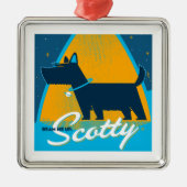 Beam Me Up Scotty Ornament Aus Metall (Vorne)