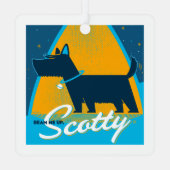 Beam Me Up Scotty Ornament Aus Metall (Rückseite)