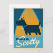 Beam Me Up Scotty Postkarte (Vorne/Hinten)