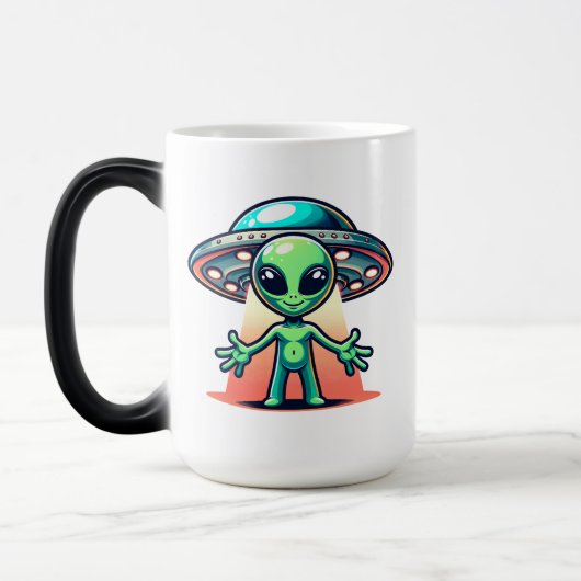 Beam mich | Alien und UFO Verwandlungstasse (Links)