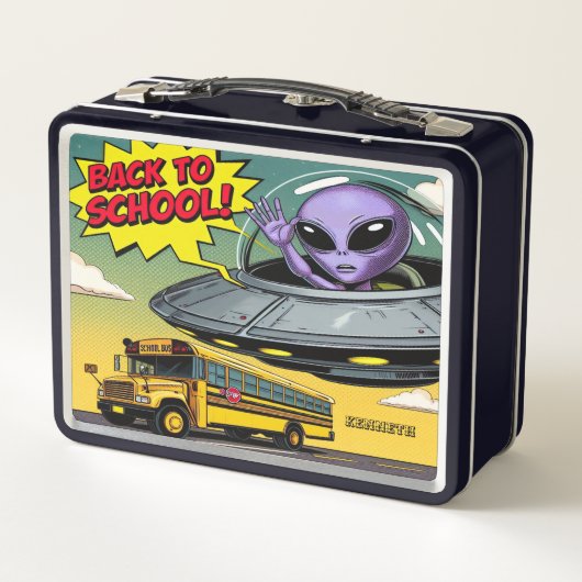 Beam mich auf... bis zum ersten Moment! Metall Brotdose (Rückseite)