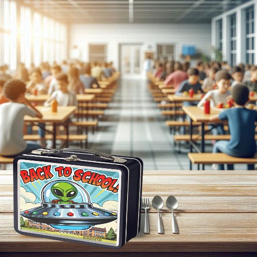 Beam mich, bis zur Schule! Metall Brotdose