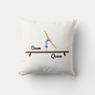 Beam Queen Gymnastics Throw Pillow – Gymnast Gift Kissen