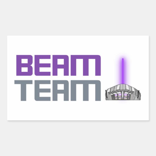 Beam Team - Sacramento Basketball Rechteckiger Aufkleber (Vorderseite)