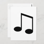 Beamed 8th Note Postkarte (Vorne/Hinten)