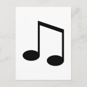 Beamed 8th Note Postkarte (Vorderseite)