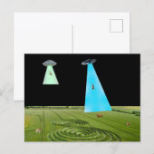 Beaming Up the Beef Postcard Postkarte (Vorne/Hinten)