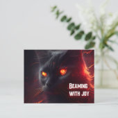 Beaming with joy postkarte (Stehend Vorderseite)