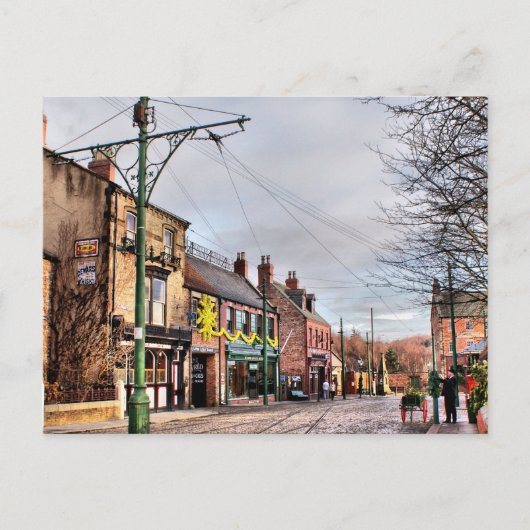 Beamish vordere Straße Postkarte (Vorderseite)