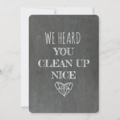 BEAMTER | Chalkboard Funny Vorschlag Einladung (Vorderseite)