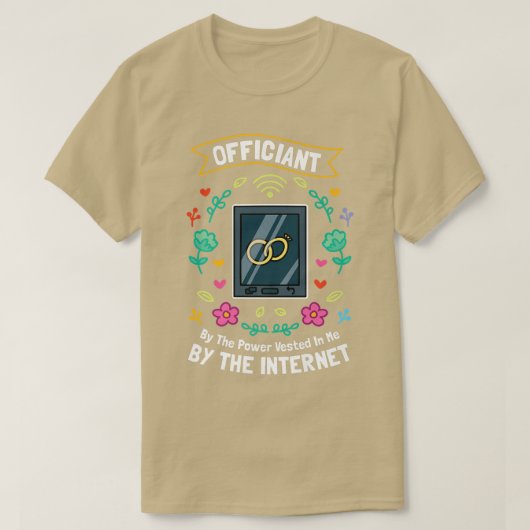 Beamter des Powers, der mir vom Internet übertrage T-Shirt (Design vorne)