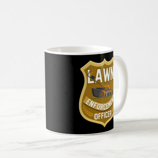 Beamter für den Gartenmäher Kaffeetasse (VorderseiteRechts)