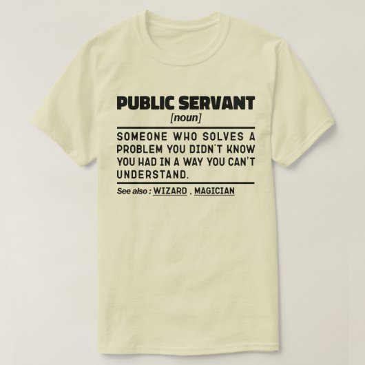 Beamter Noun Government Worker Funny T-Shirt (Design vorne)