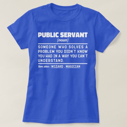 Beamter Noun Government Worker Funny T-Shirt (Design vorne)