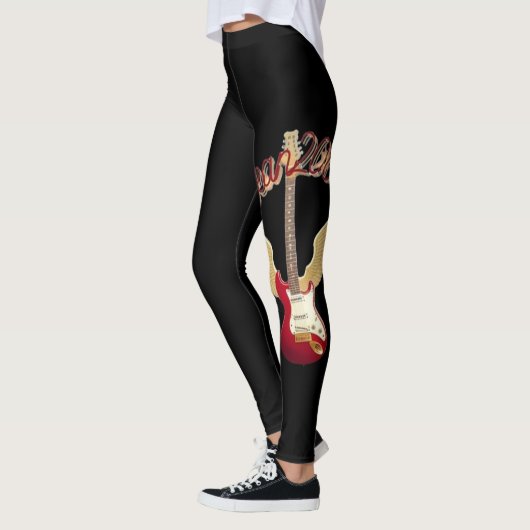 Bean2002 Logo Schwarze Leggings (Links)