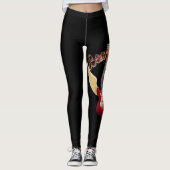 Bean2002 Logo Schwarze Leggings (Vorderseite)