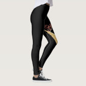 Bean2002 Logo Schwarze Leggings (Rechts)