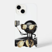  Bean and a Selfie by the Car, Bitcoin, by Natasha iPhone Hülle (Rückseite)