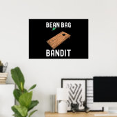 Bean Bag Bandit Cornhole Poster (Heimbüro)