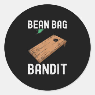 Bean Bag Bandit Cornhole Runder Aufkleber
