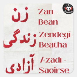 Bean, Beatha, Saoirse Quadratischer Aufkleber