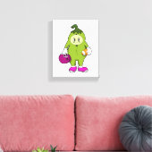 Bean beim Fußballsport Leinwanddruck (Insitu (Wohnzimmer))