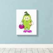 Bean beim Fußballsport Leinwanddruck (Insitu (Holzboden))