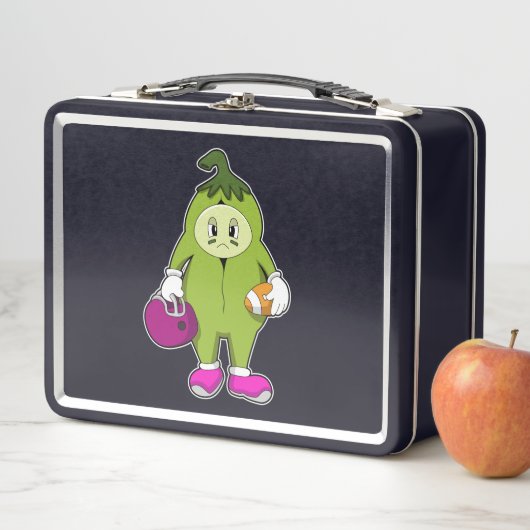 Bean beim Fußballsport Metall Brotdose (Beispiel)