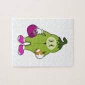 Bean beim Fußballsport Puzzle (Horizontal)