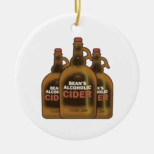 Bean Cider Keramik Ornament (Vorne)