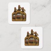 Bean Cider Quadratische Visitenkarte (Vorne/Hinten)