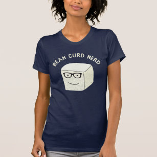 Bean Curd Nerd Funny Vegetarian Graphic T-Shirt