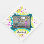 Bean Dip | Birthday Dinner Napkin Serviette (Ecke)