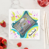 Bean Dip | Birthday Dinner Napkin Serviette (Beispiel)