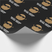 Bean dort getan, dass lustige Bean Puck Dark BG Geschenkpapier (Ecke)