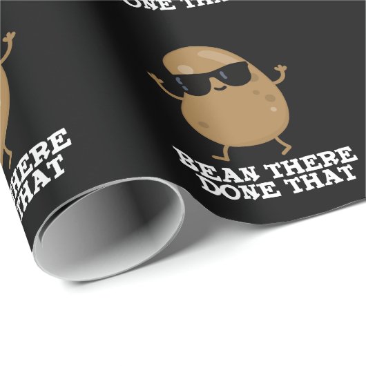 Bean dort getan, dass lustige Bean Puck Dark BG Geschenkpapier (Rolleneckpunkt)