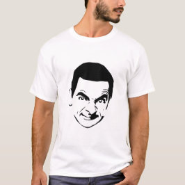 Bean Face Stencil Pop Art T-Shirt