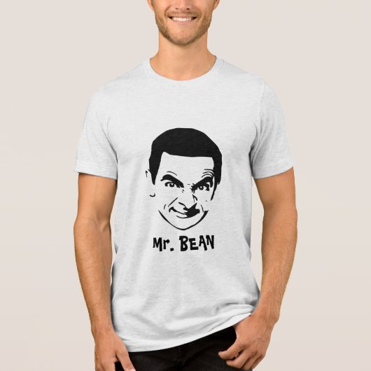Bean Face Stencil Pop Art T - Shirt (Vorderseite)