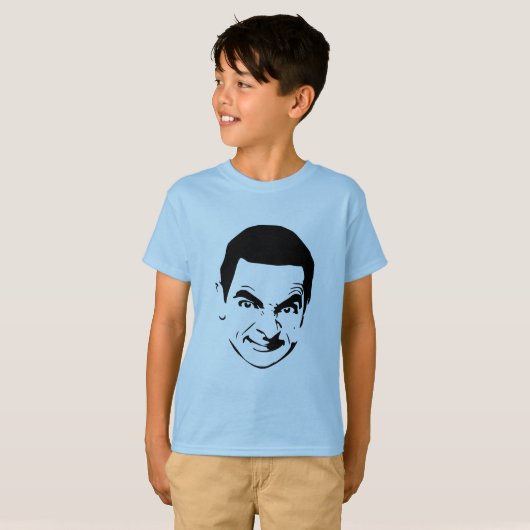 Bean Face Stencil Pop Art T-Shirt (Vorne ganz)