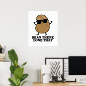 Bean hat dort diese lustige Bean Puppe gemacht Poster (Heimbüro)