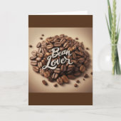 Bean Lover Kaffeebohnen Ästhetik Karte (Vorderseite)
