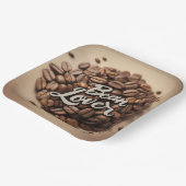 Bean Lover Kaffeebohnen Ästhetik Pappteller (Gewinkelt)