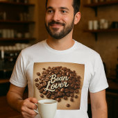 Bean Lover Kaffeebohnen Ästhetik T-Shirt