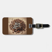 Bean Lover Kaffeebohnen Gepäckanhänger (Vorderseite horizontal)