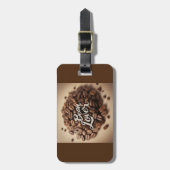Bean Lover Kaffeebohnen Gepäckanhänger (Vorderseite vertikal)