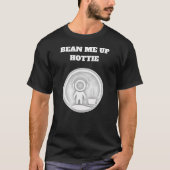 Bean Me Up Hottie Alien Coffee Design T-Shirt (Vorderseite)