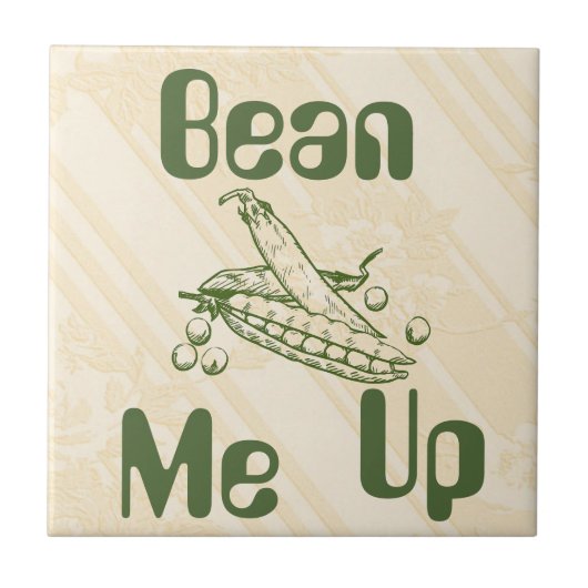 Bean Me up Keramik Tile Fliese (Vorderseite)