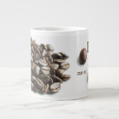 Bean Me up Scotty Coffee Bean Spaß Jumbo-Tasse (Vorderseite)
