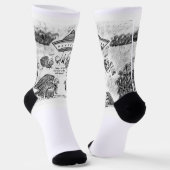 Bean mir die Charleston Mercury Socken (Gewinkelt)