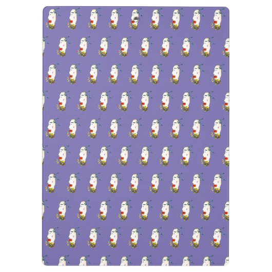 Bean-Mit Augen Klappe Klemmbrett (Rückseite)